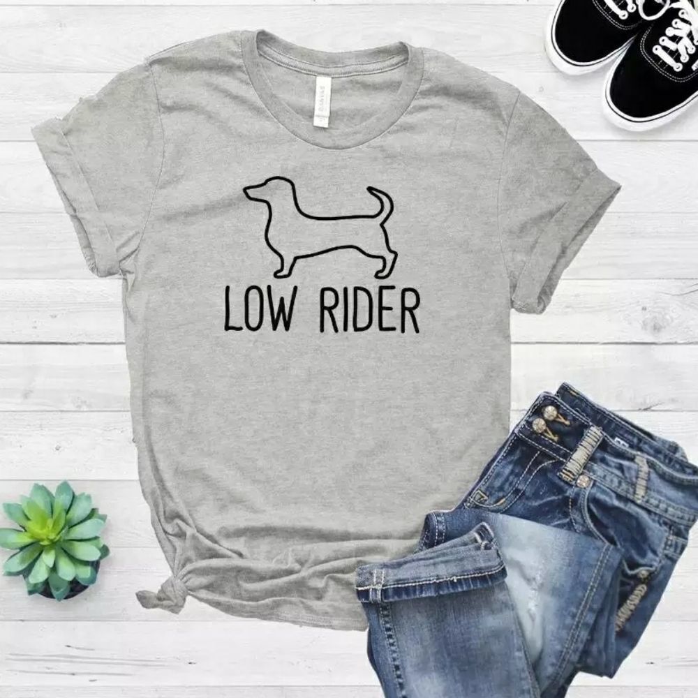 Low Rider Corgi Daschund Weiner Dog Tee Shirt